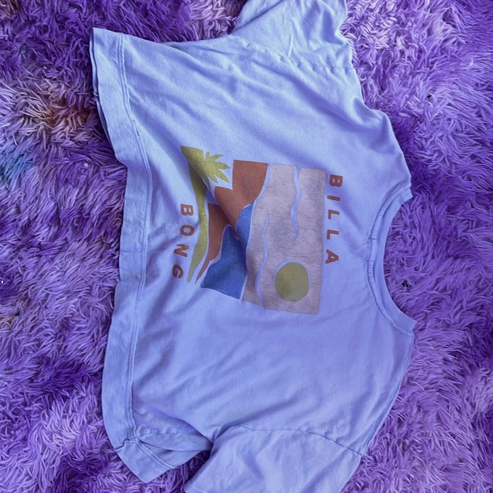 Billa Bong cropped t shirt (blue)